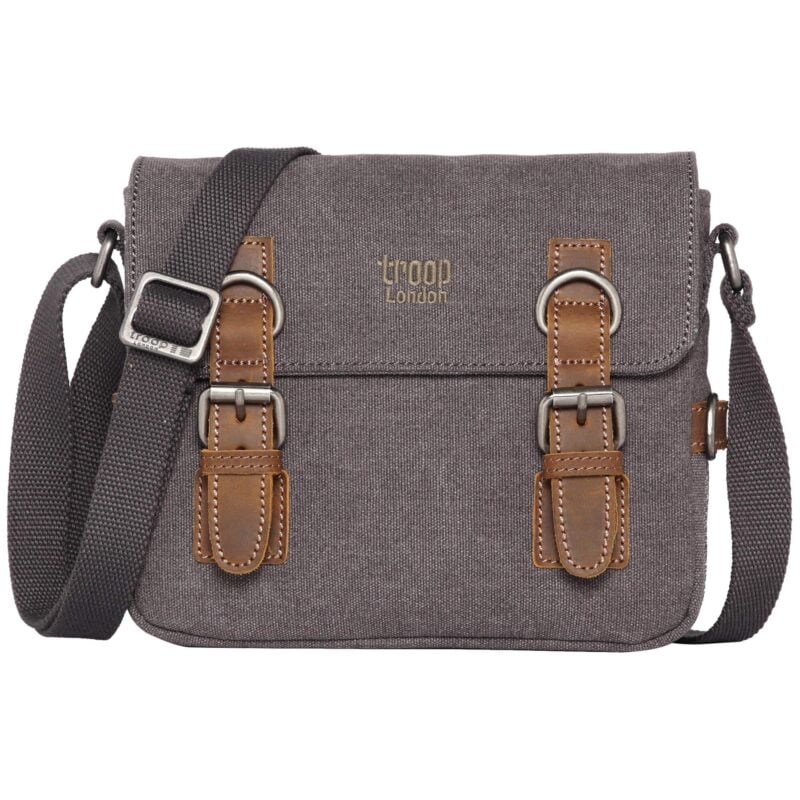 TRP0111 Troop London Classic Canvas Across Body Bag Travel Bag - Image 16