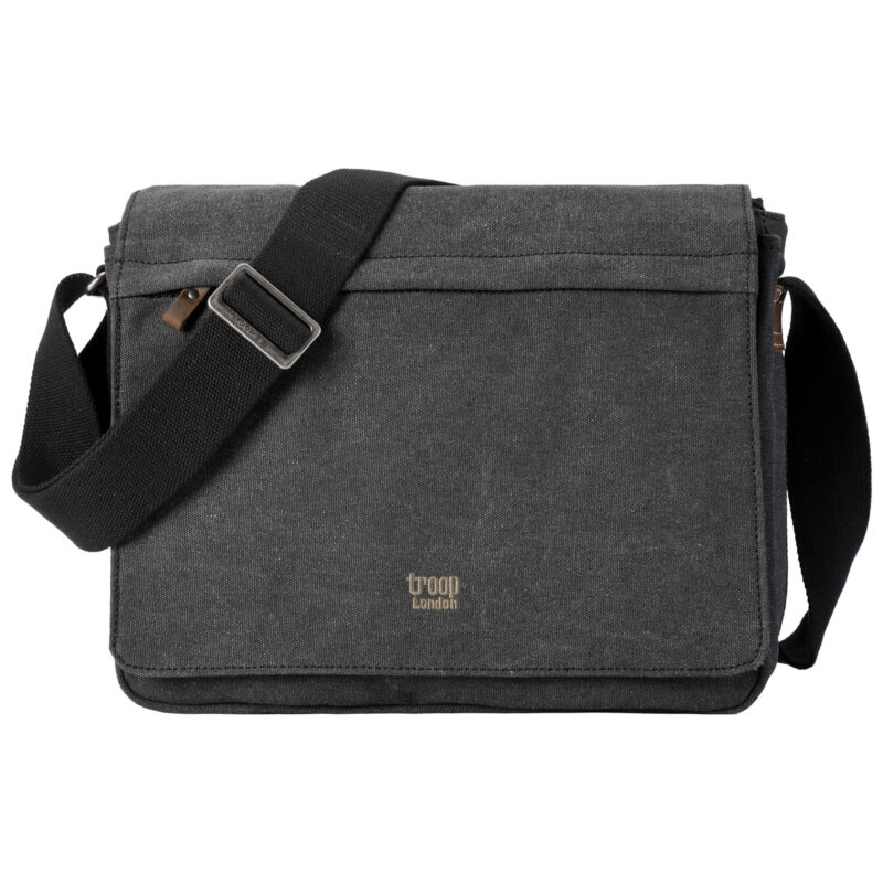 TRP0240 Troop London Classic Canvas Laptop Messenger Bag - 16.5 Diagonally - Image 25