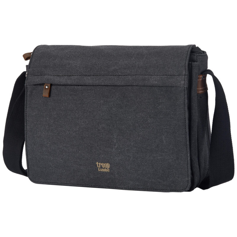 TRP0240 Troop London Classic Canvas Laptop Messenger Bag - 16.5 Diagonally - Image 26