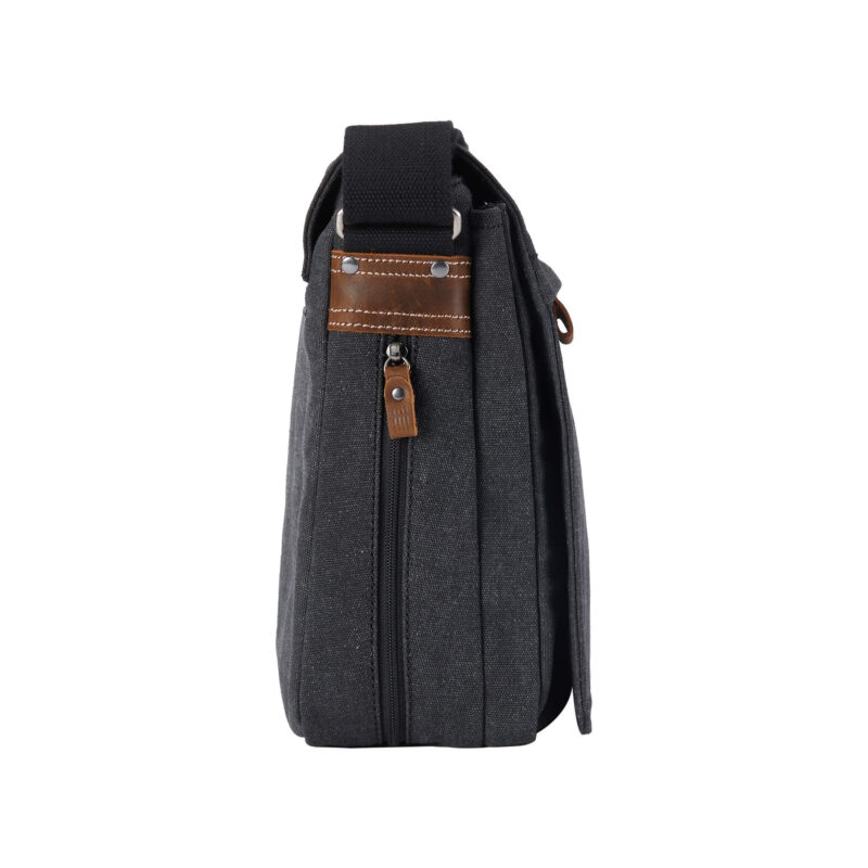 TRP0240 Troop London Classic Canvas Laptop Messenger Bag - 16.5 Diagonally - Image 27