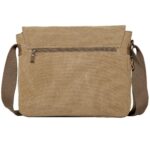 TRP0240 Troop London Classic Canvas Laptop Messenger Bag - 16.5 Diagonally