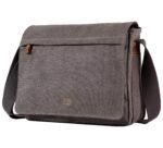 TRP0240 Troop London Classic Canvas Laptop Messenger Bag - 16.5 Diagonally