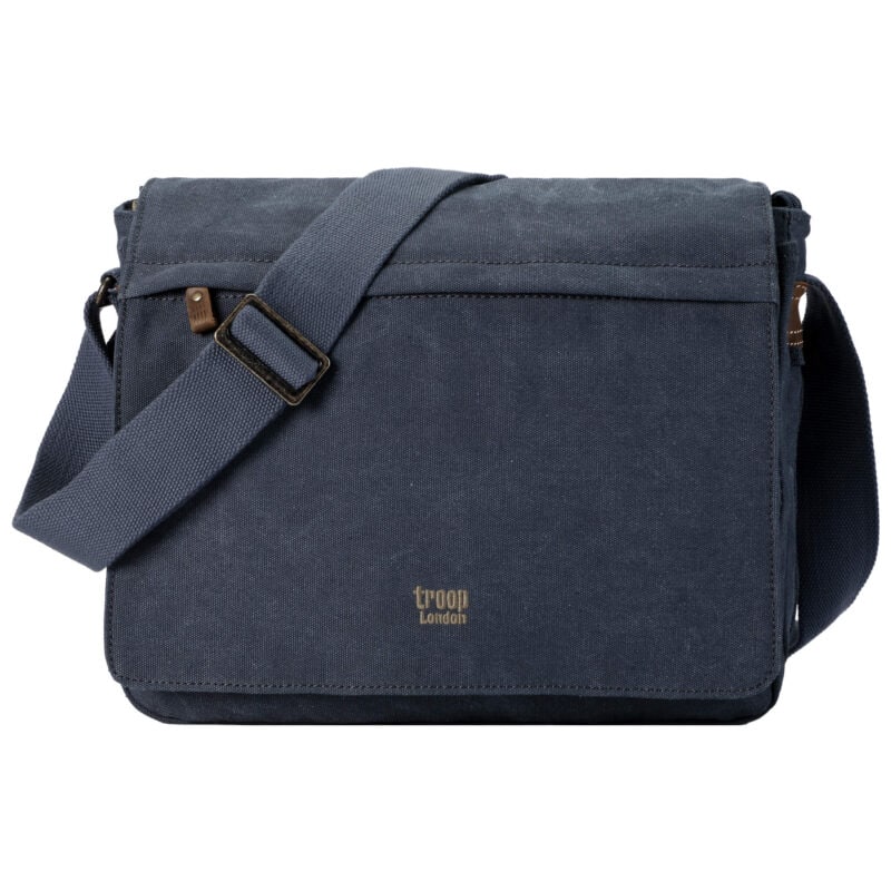 TRP0240 Troop London Classic Canvas Laptop Messenger Bag - 16.5 Diagonally - Image 30