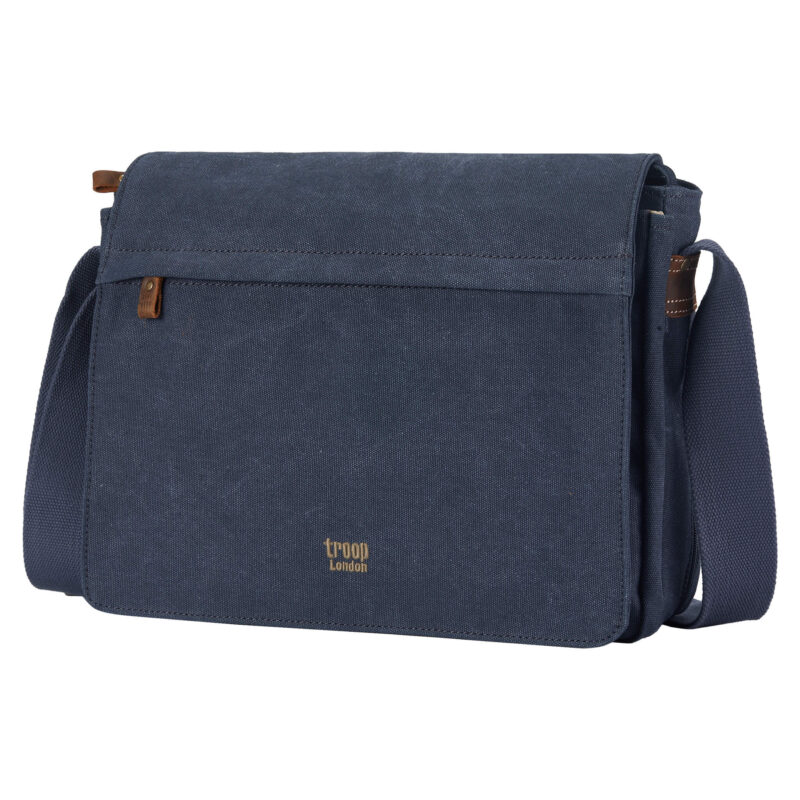 TRP0240 Troop London Classic Canvas Laptop Messenger Bag - 16.5 Diagonally - Image 31