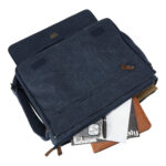 TRP0240 Troop London Classic Canvas Laptop Messenger Bag - 16.5 Diagonally - Image 34
