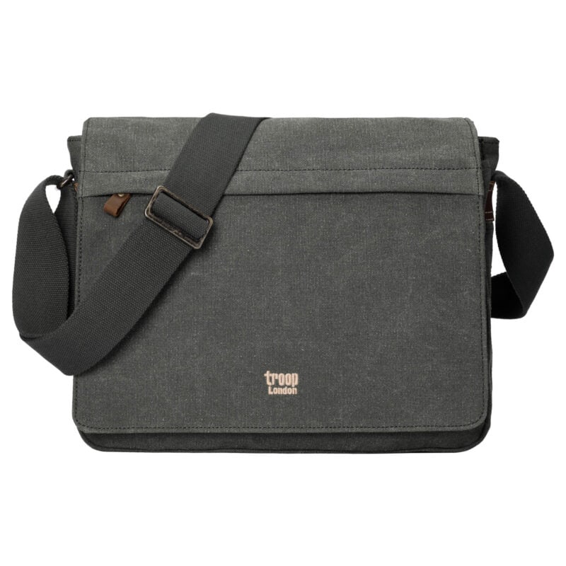 TRP0240 Troop London Classic Canvas Laptop Messenger Bag - 16.5 Diagonally - Image 35