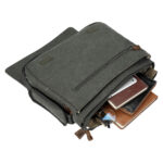 TRP0240 Troop London Classic Canvas Laptop Messenger Bag - 16.5 Diagonally - Image 39