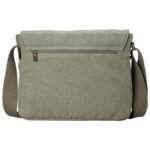 TRP0240 Troop London Classic Canvas Laptop Messenger Bag - 16.5 Diagonally