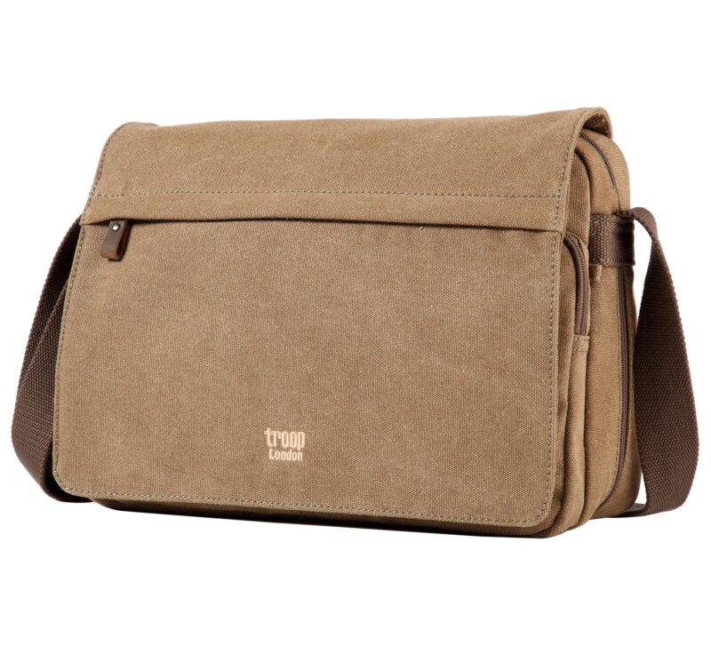 TRP0241 Troop London Classic Canvas Messenger Bag