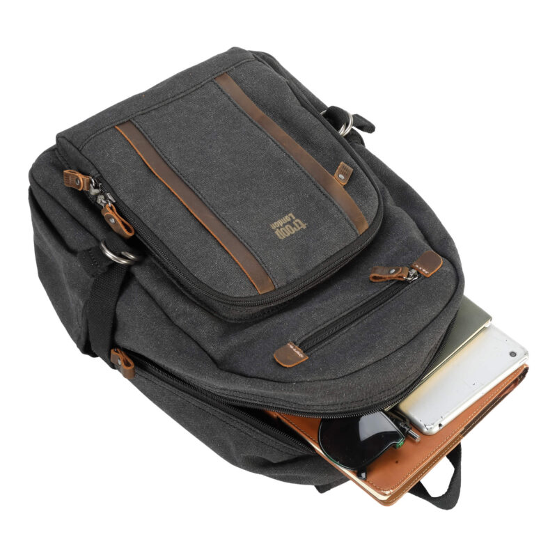 TRP0256 Troop London Classic Canvas Backpack - Medium - Image 37