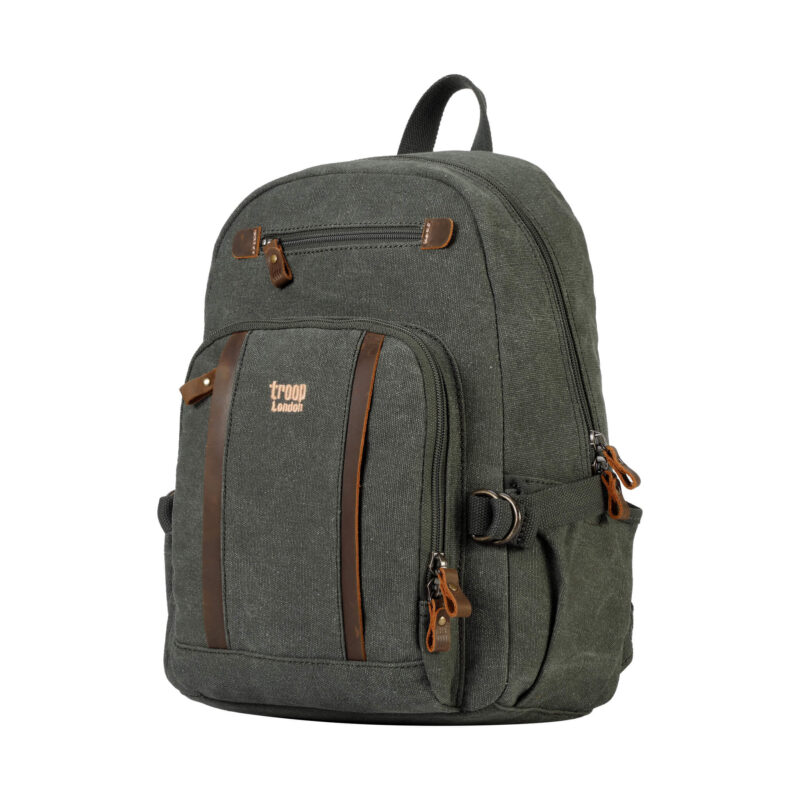 TRP0256 Troop London Classic Canvas Backpack - Medium - Image 44