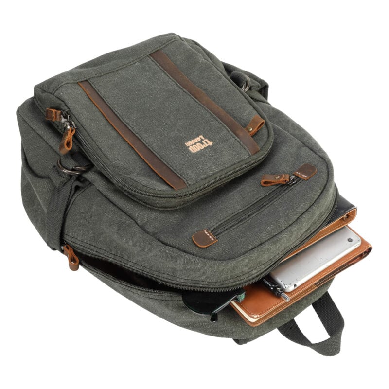 TRP0256 Troop London Classic Canvas Backpack - Medium - Image 47