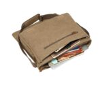 TRP0371 Troop London Classic Canvas Laptop Large Messenger Bag - 18 Diagonally