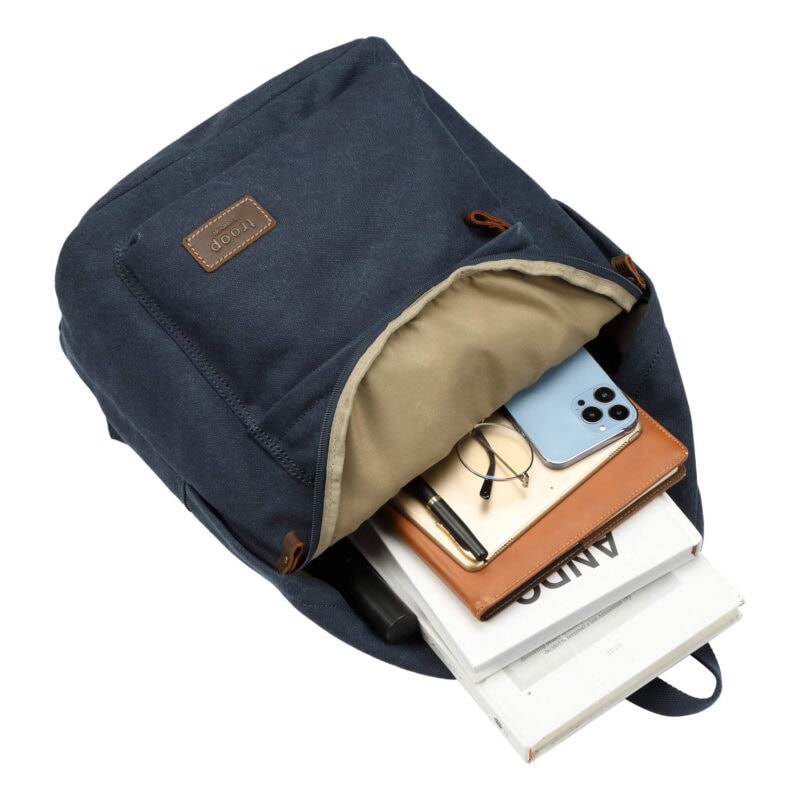 TRP0384 Troop London Heritage Canvas Backpack, Casual Daypack - Image 69