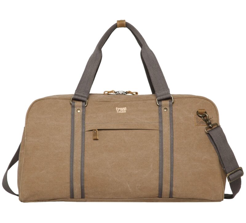 TRP0389 Troop London Classic Canvas Travel Duffel Bag, Large Holdall - Image 36