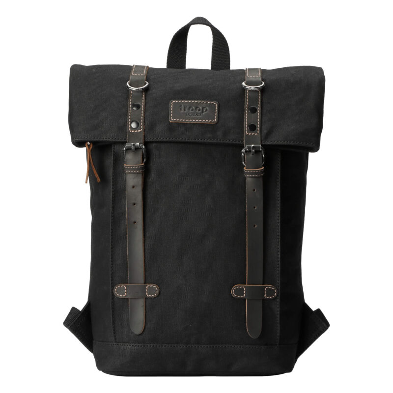 TRP0425S Troop London Heritage Small Canvas Backpack - Image 2