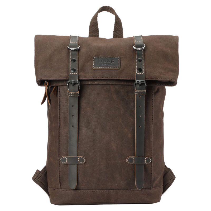 TRP0425S Troop London Heritage Small Canvas Backpack - Image 9