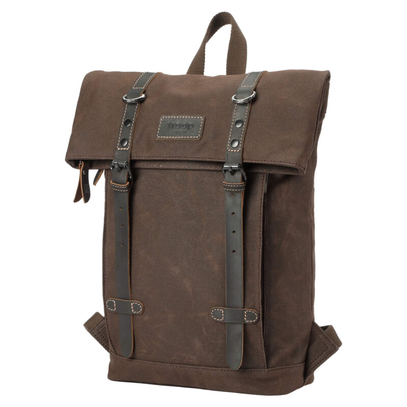 TRP0425S Troop London Heritage Small Canvas Backpack - Image 8