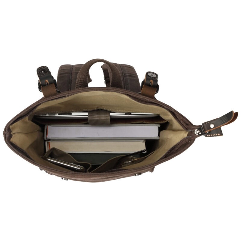 TRP0425S Troop London Heritage Small Canvas Backpack - Image 12