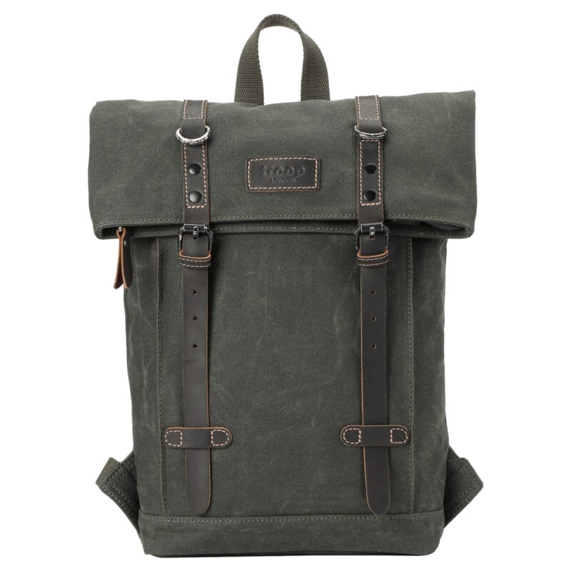 TRP0425S Troop London Heritage Small Canvas Backpack - Image 16