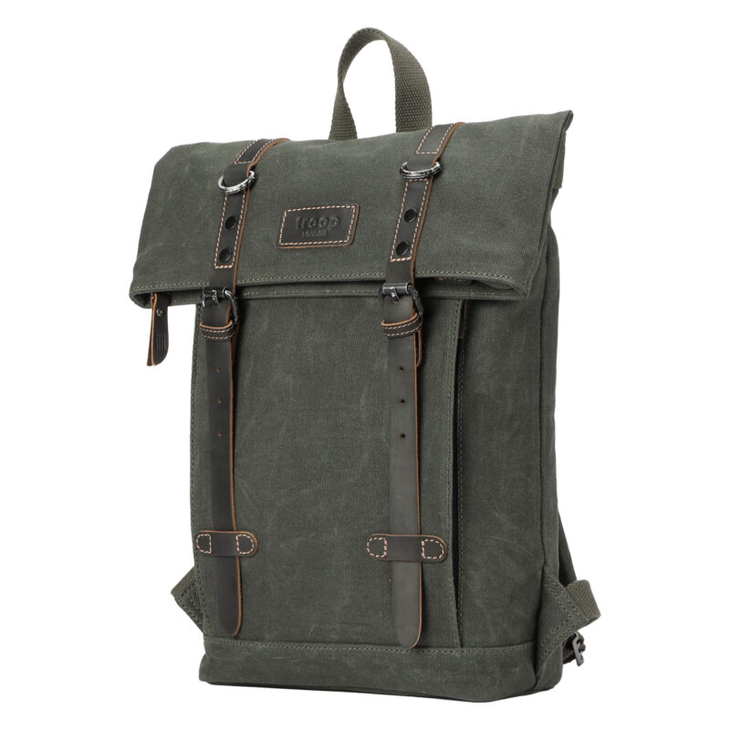 TRP0425S Troop London Heritage Small Canvas Backpack - Image 15