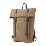 TRP0425 Troop London Heritage Canvas 15" Laptop Backpack, Smart Casual Daypack with Foldable Top - Image 66