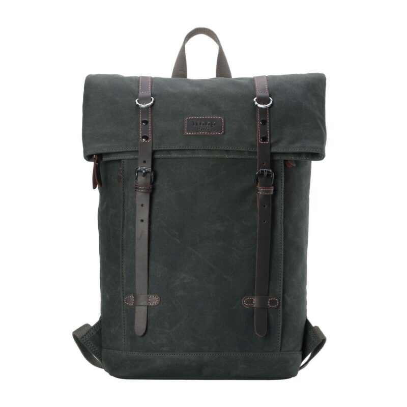 TRP0425 Troop London Heritage Canvas 15" Laptop Backpack, Smart Casual Daypack with Foldable Top - Image 63