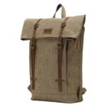 TRP0425 Troop London Heritage Canvas 15" Laptop Backpack, Smart Casual Daypack with Foldable Top - Image 69