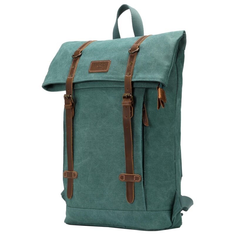 TRP0425 Troop London Heritage Canvas 15" Laptop Backpack, Smart Casual Daypack with Foldable Top - Image 71