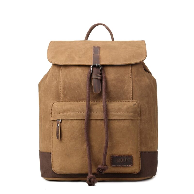 TRP0442 Troop London Heritage Canvas Laptop Backpack, Smart Casual Daypack, Tablet Friendly Backpack - Image 23