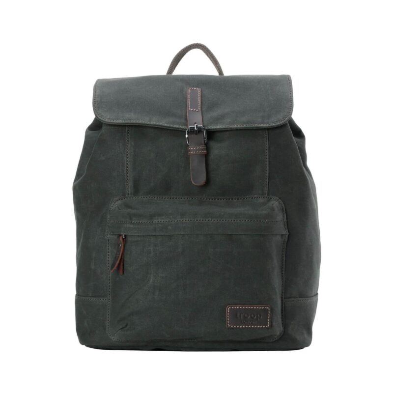 TRP0442 Troop London Heritage Canvas Laptop Backpack, Smart Casual Daypack, Tablet Friendly Backpack - Image 26