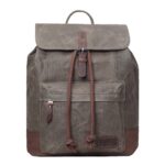 TRP0442 Troop London Heritage Canvas Laptop Backpack, Smart Casual Daypack, Tablet Friendly Backpack - Image 25