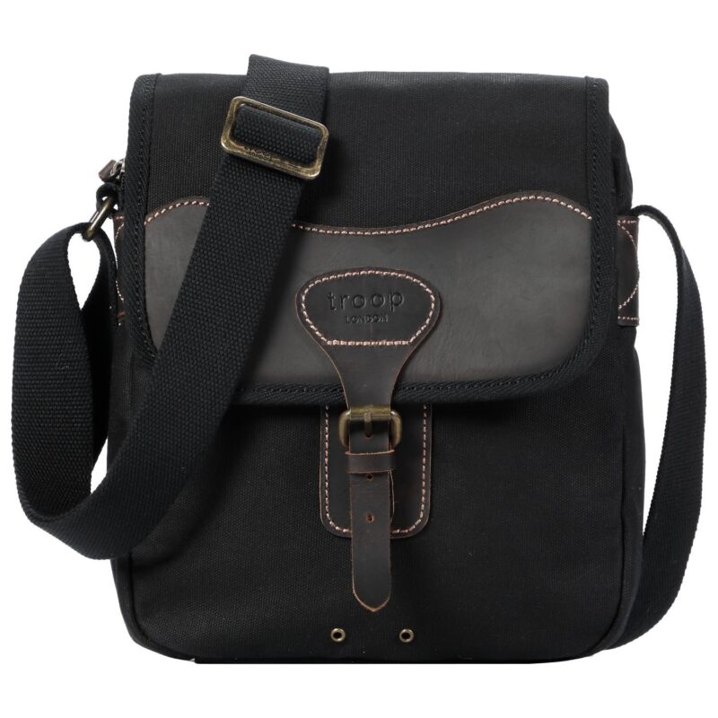 TRP0543 Troop London Heritage Canvas Across body Bag, Shoulder Bag - Image 11