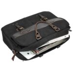 TRP0545 Troop London Heritage Canvas Messenger Bag, Shoulder Bag, 15” Laptop Bag, Laptop Briefcase, Messenger Bag with Top Carry Handle