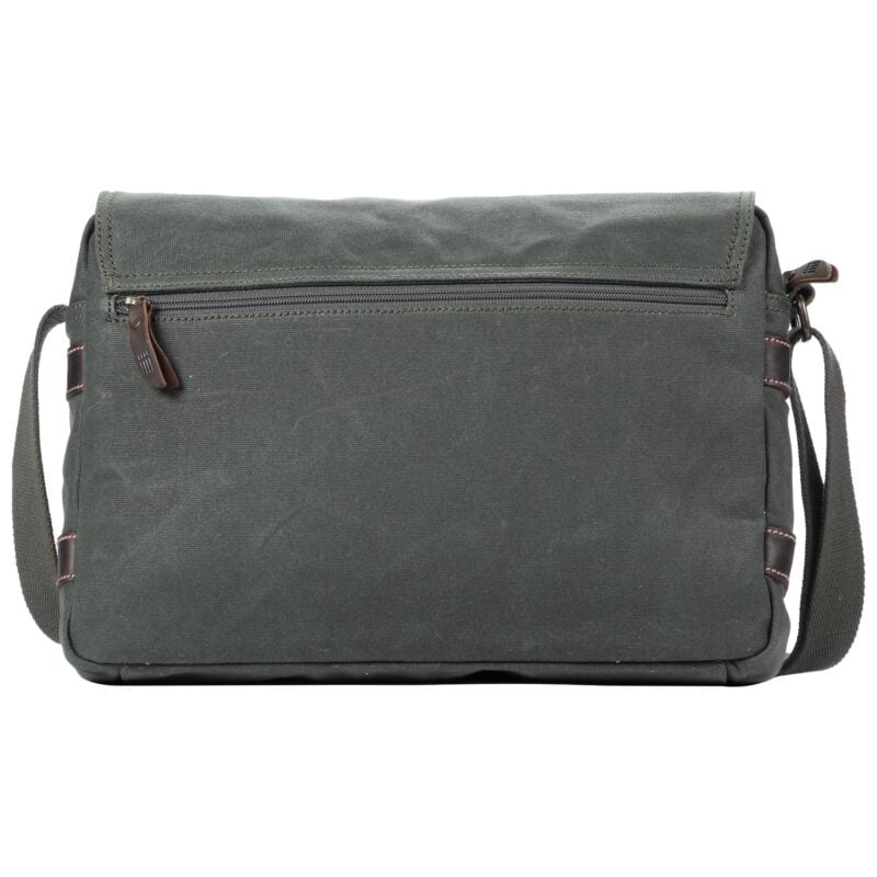 TRP0548 Troop London Heritage Canvas Messenger Bag, Shoulder Bag, 13” Laptop Bag