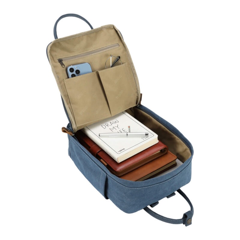 TRP0550 Troop London Classic Canvas Daypack, Backpack - Small
