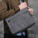 TRP0240 Troop London Classic Canvas Laptop Messenger Bag - 16.5 Diagonally - Image 43